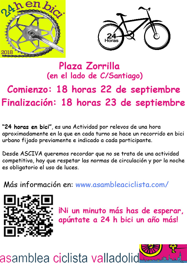 Residencia papel Alacena 24h EN BICI 2018 – Asamblea Ciclista de Valladolid